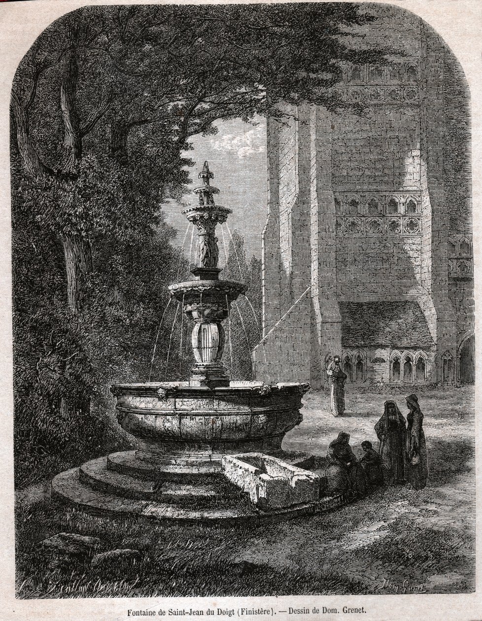 Pyhä Sormen Johannes. (kaiverrus, n. 1850) tekijältä French School