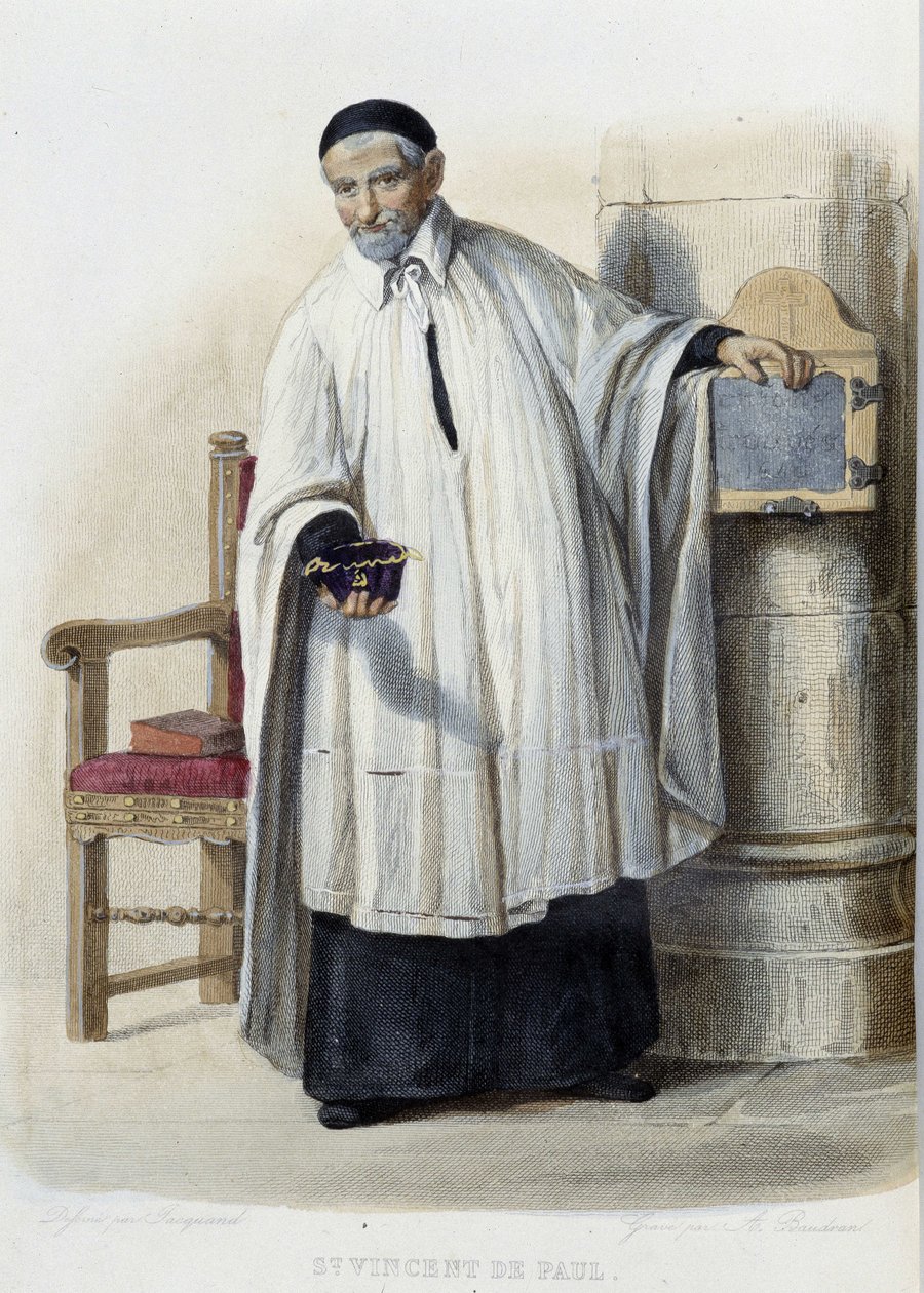 Saint Vincent de Paul - teoksessa "The French Plutarch", toim. Mennechet tekijältä French School