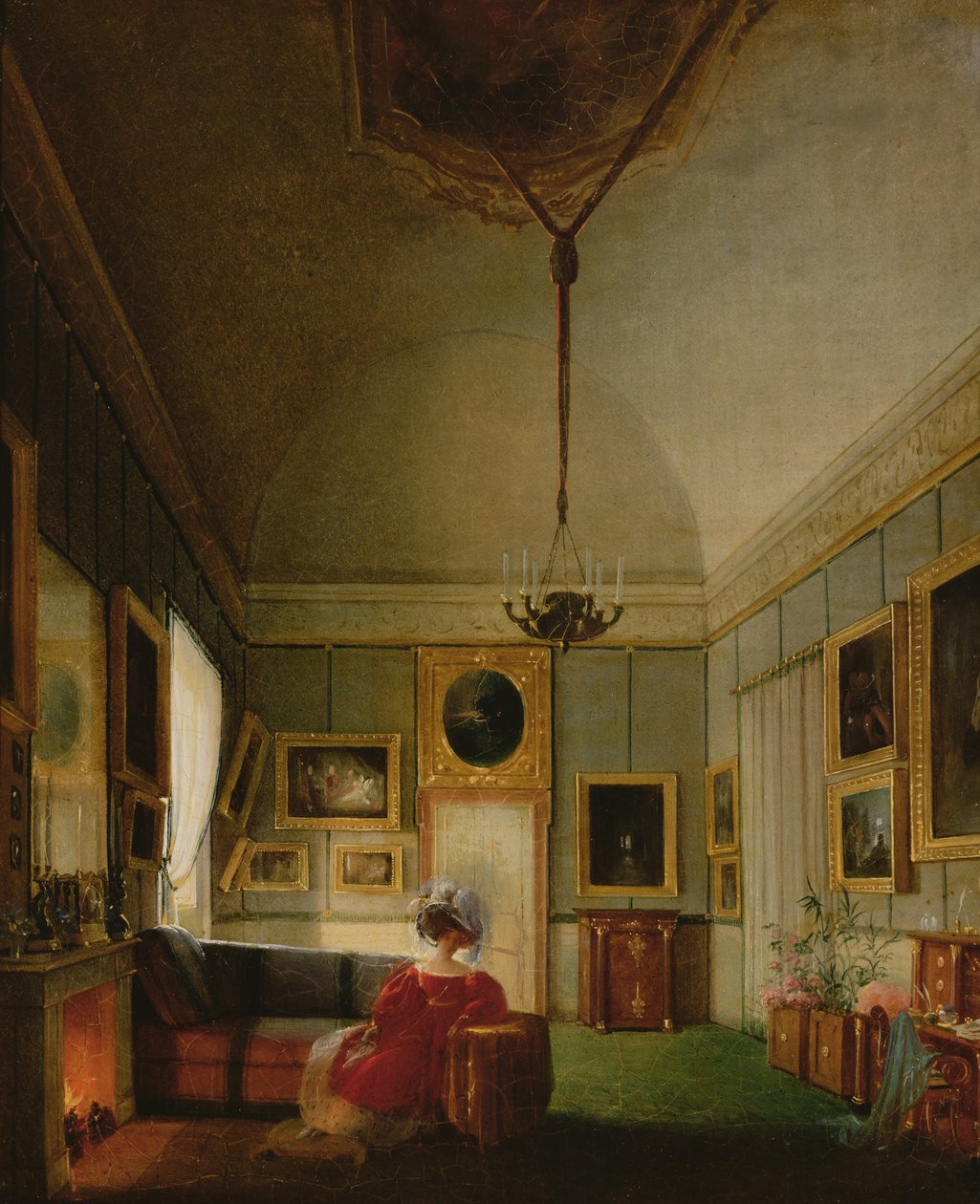Salon of Hortense de Beauharnais (1783-1837) Arenenbergissä tekijältä French School