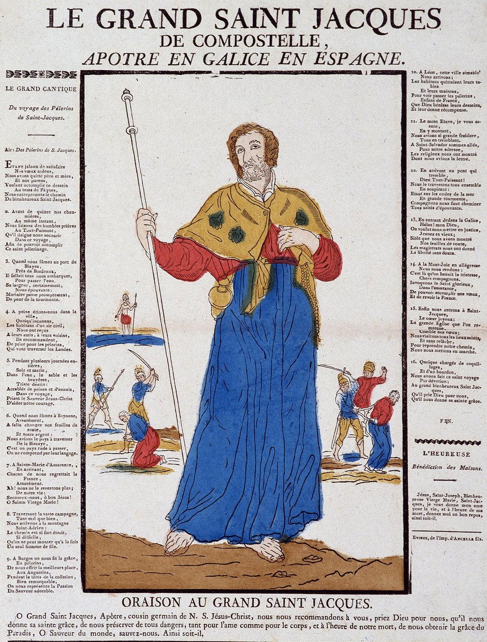 Santiago de Compostela - kuva Epinalista, 1800-luvun loppu tekijältä French School