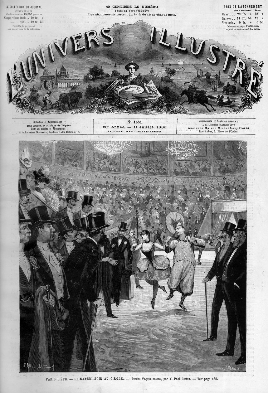 Lauantai-iltana sirkuksessa Pariisissa tekijältä French School