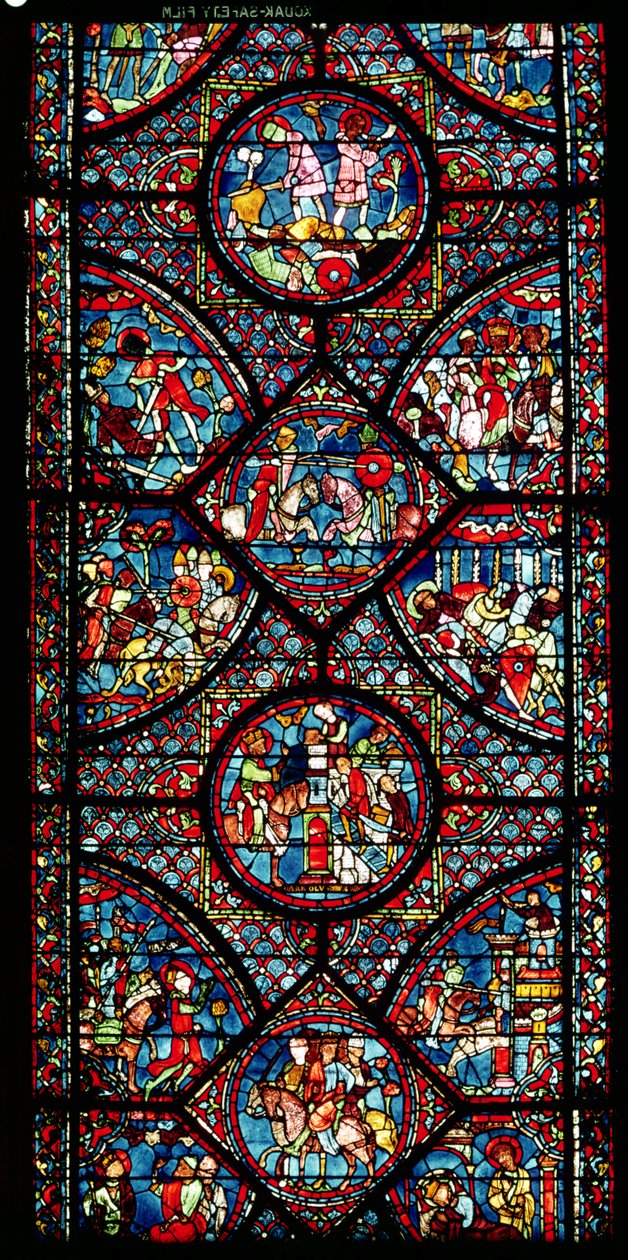 Kohtauksia Kaarle Suuren (747-814) elämästä ambulatoriosta, n. 1215-25 (katso myös 182939) tekijältä French School