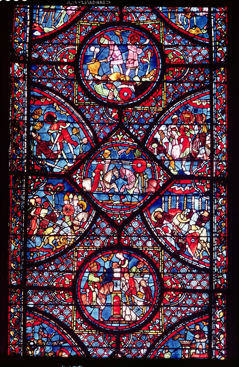 Kohtauksia Kaarle Suuren (747-814) elämästä ambulatoriosta, n. 1215-25 (katso myös 182938) tekijältä French School