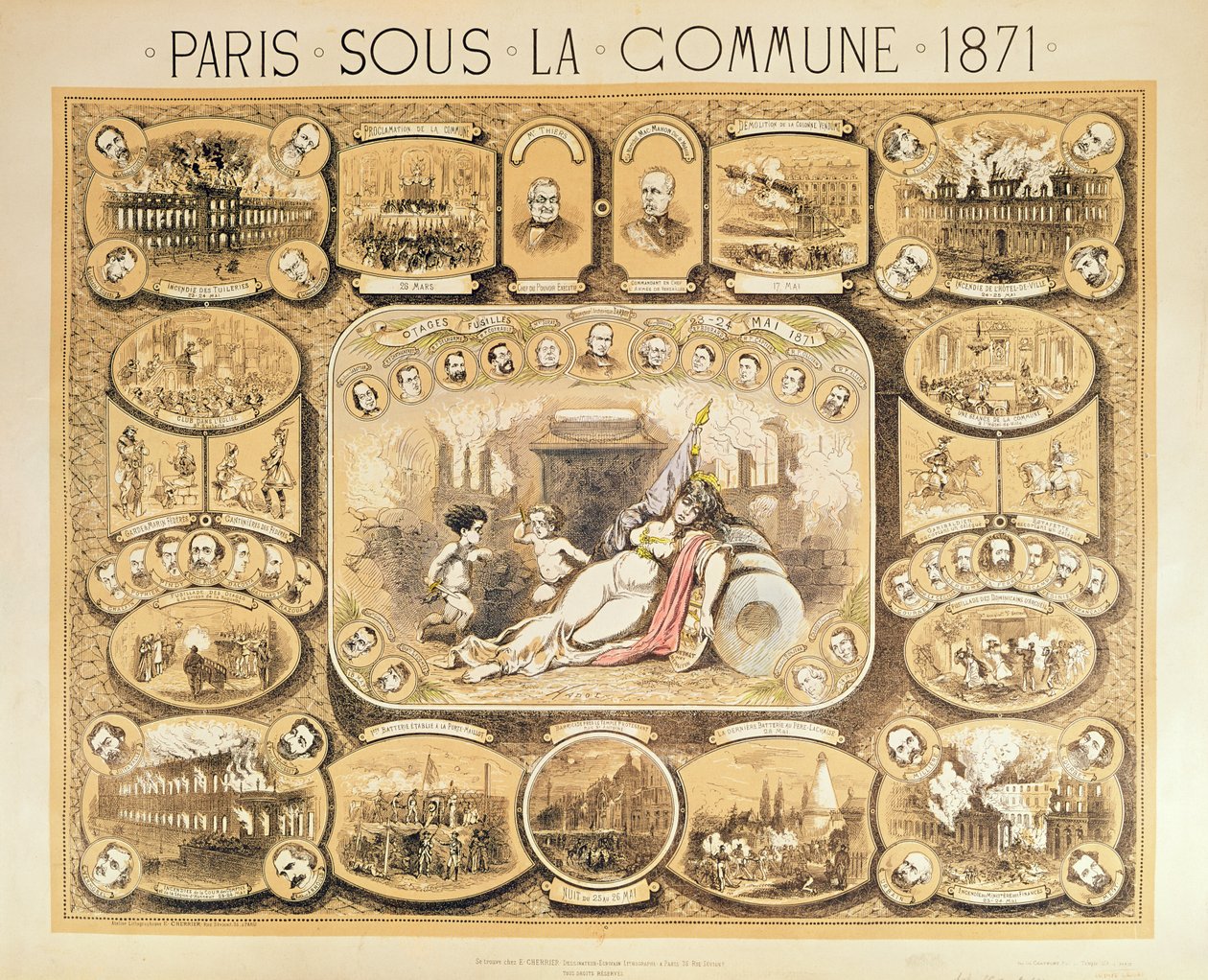 Kohtauksia Pariisin kommuunista, 1871 tekijältä French School