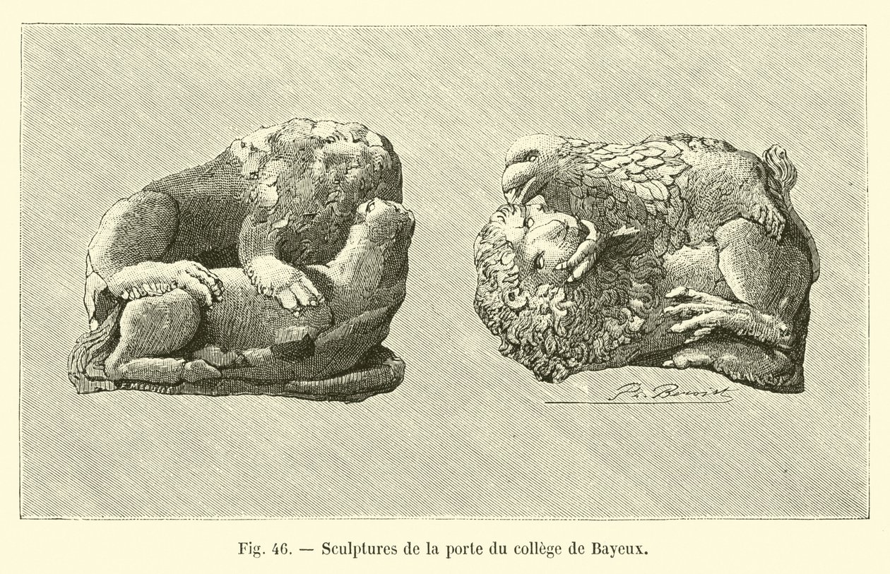 Veistoksia Bayeux