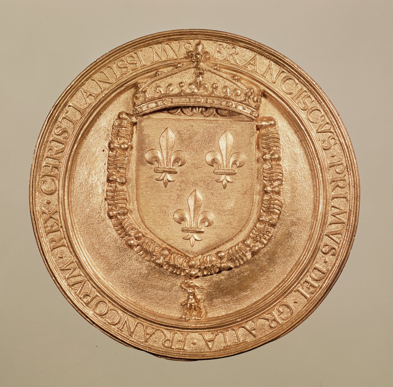 Francois I:n sinetti (1494-1547) (metalli) tekijältä French School