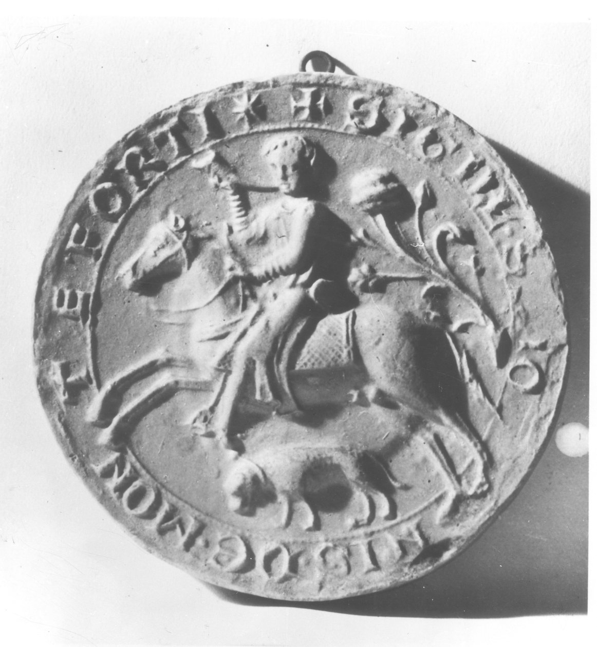 Simon de Montfortin sinetti (n. 1150-1218) (metalli) tekijältä French School