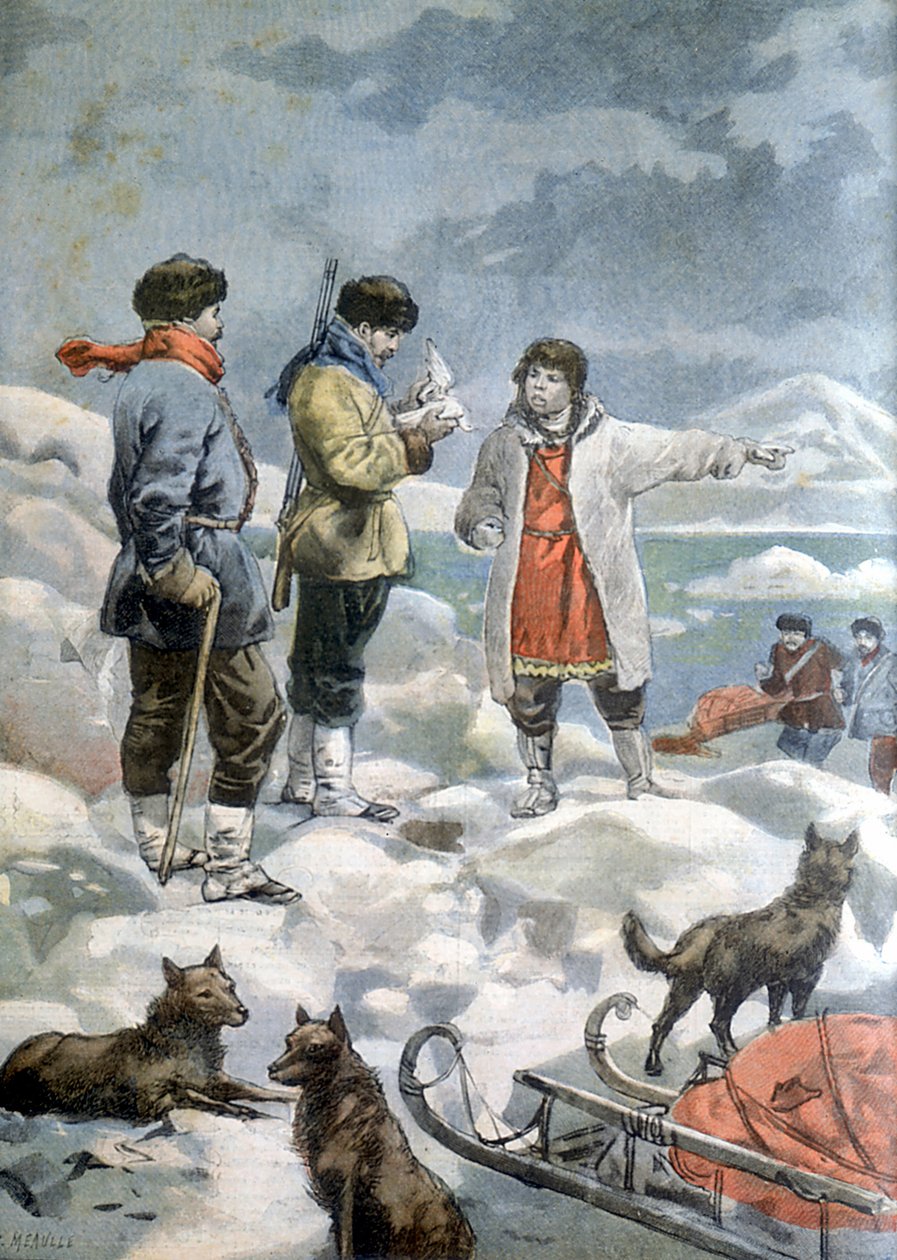 Etsi Andree-retkikunta vuonna 1897, joka yritti päästä pohjoisnavalle ilmapallolla tekijältä French School