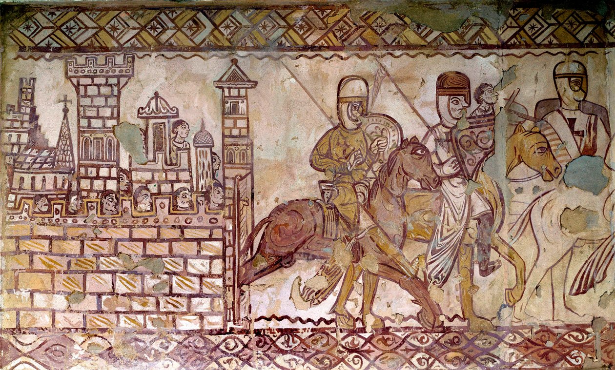Toinen ristiretki (1147-1149): ristiretkien alku. Fresko Cressacin kappelista tekijältä French School