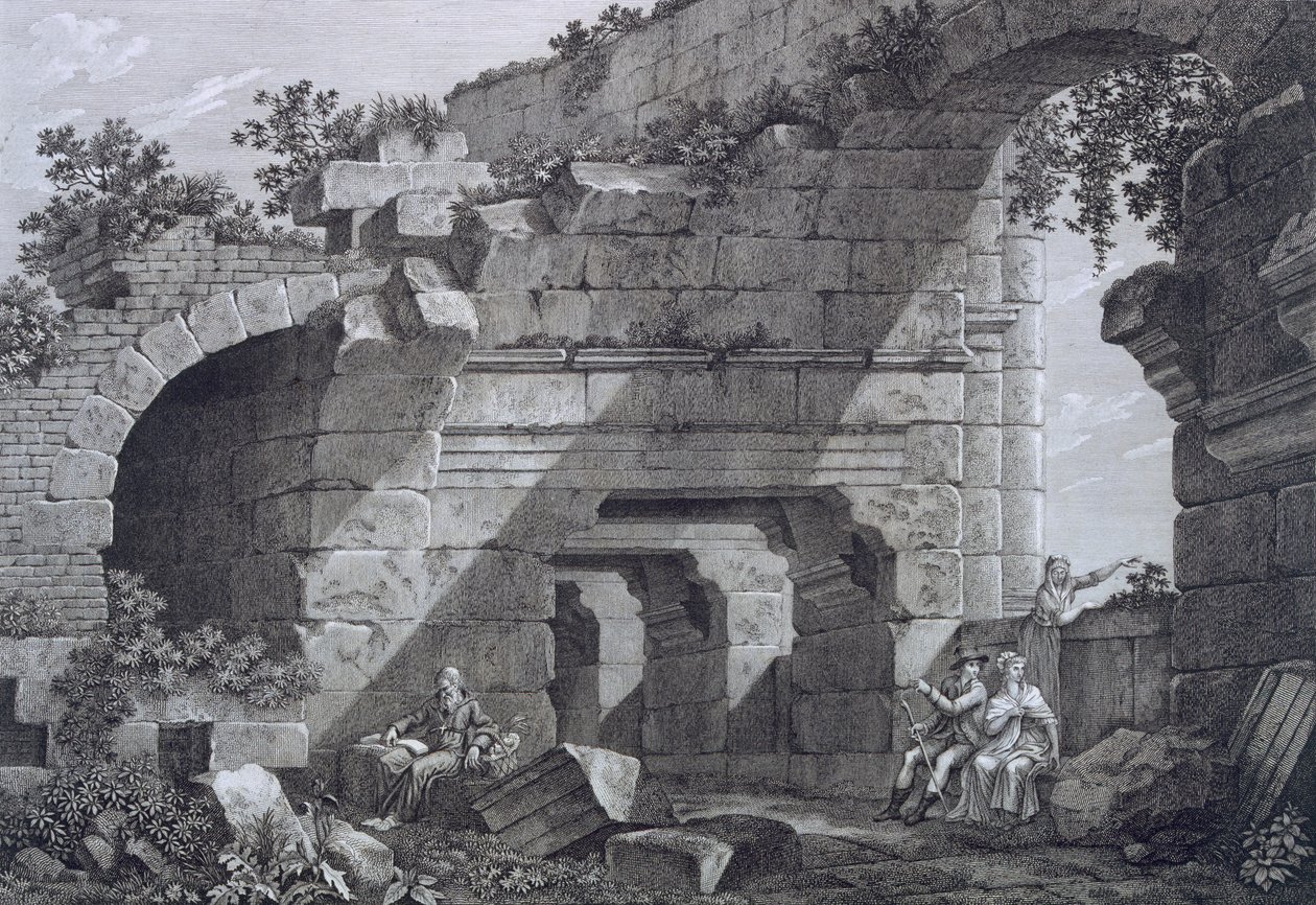 Nimesin amfiteatterin toisen tason galleriat, Antiquities of France: Vol I, Nimesin muistomerkit tekijältä French School