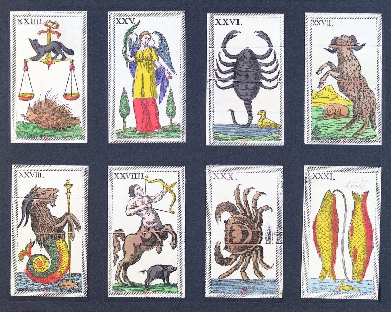 Astrologisten tarot-korttien valinta tekijältä French School