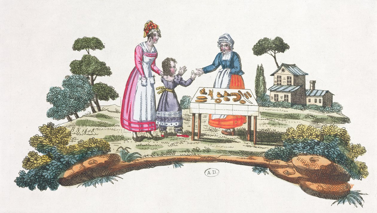 Myyjä: Pain dEpices, suunnittelu tuulettimelle, n. 1820-30 tekijältä French School