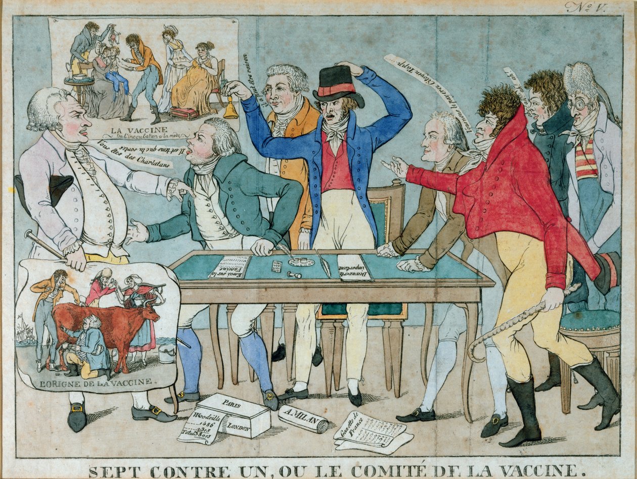 Seitsemän yhtä vastaan tai Rokotekomitea, n. 1800 tekijältä French School