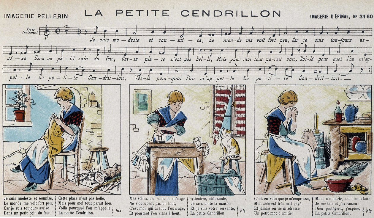 Nuotit suositulle kappaleelle "" la petite Cinderella"" - kuva Epinal tekijältä French School