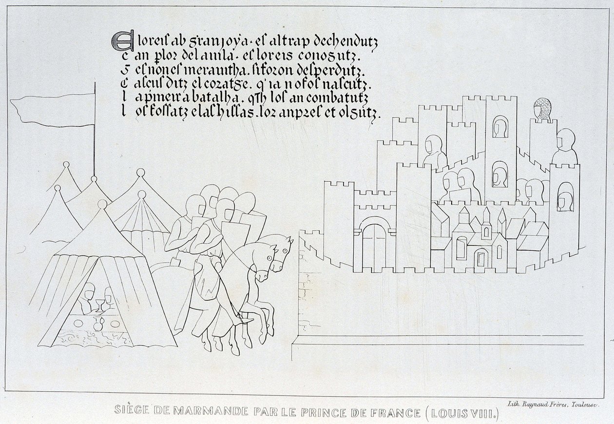 Ludvig VIII:n Marmanden piiritys tekijältä French School