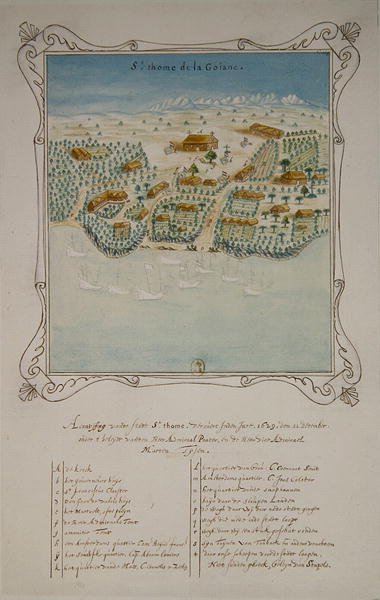 Saint Thomas de la Goianen piiritys Antilleilla, 11. joulukuuta 1629 tekijältä French School