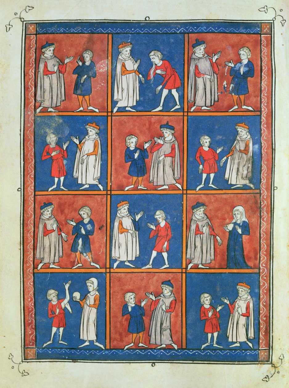 Sloane 1977 fol.51v Twelve Ailments, Rogier de Salernen "Chirurgiasta" tekijältä French School