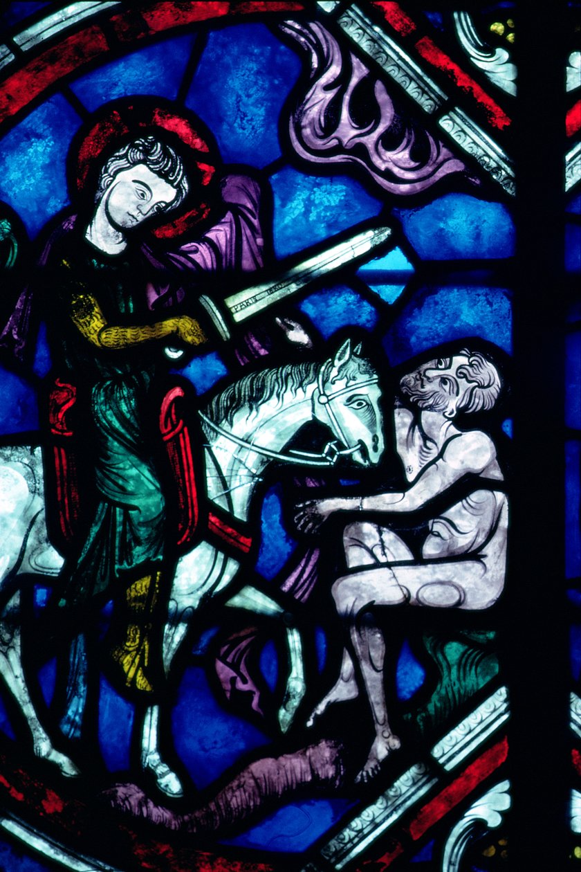 St. Martin jakaa viittansa, 1200-luku tekijältä French School