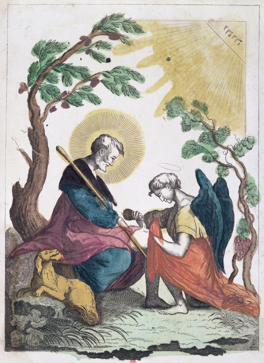 St. Rocco (1295-1327) Montpellierin herrasmies tekijältä French School