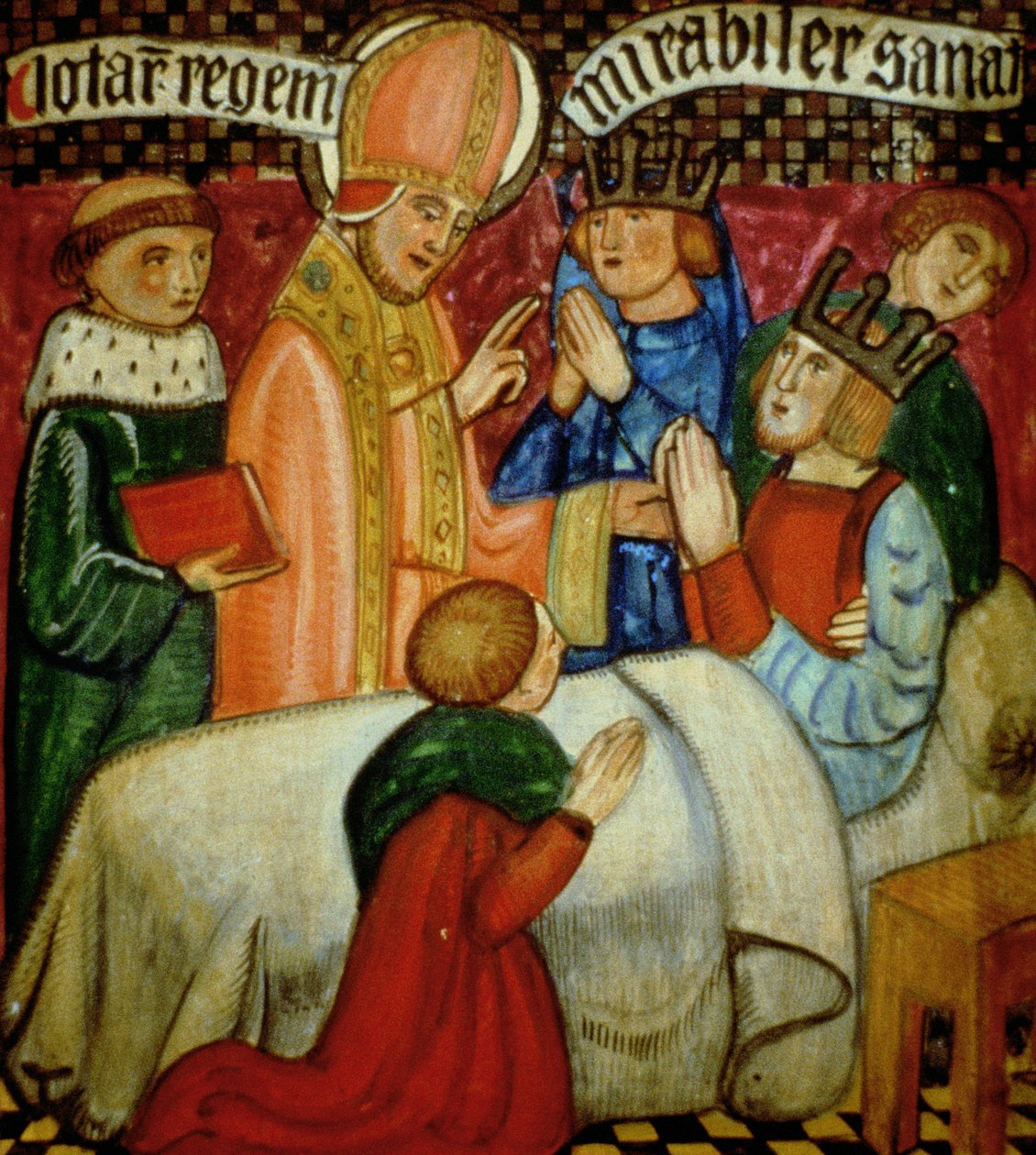 St. Sulpice tekee ihmeen parantamalla King Clotairen (d.629) tekijältä French School