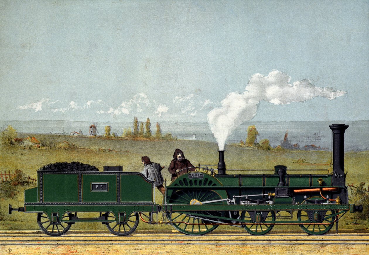 Strasbourgin rautatien höyrykone, 1852 tekijältä French School