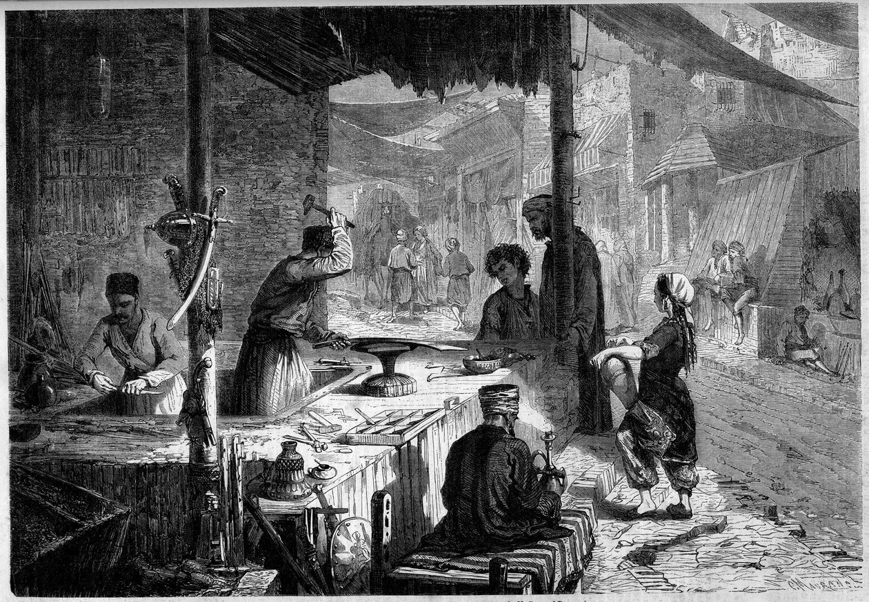 Street Metier: Damasquineur-aseeppä Trebizonden kaduilla, Turkissa tekijältä French School