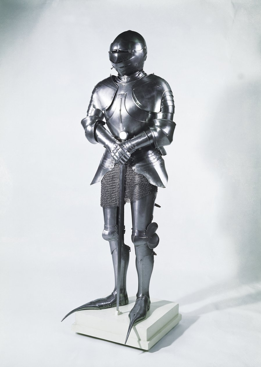 Haarniskapuku poulaineilla, n.1480 (metalli) tekijältä French School