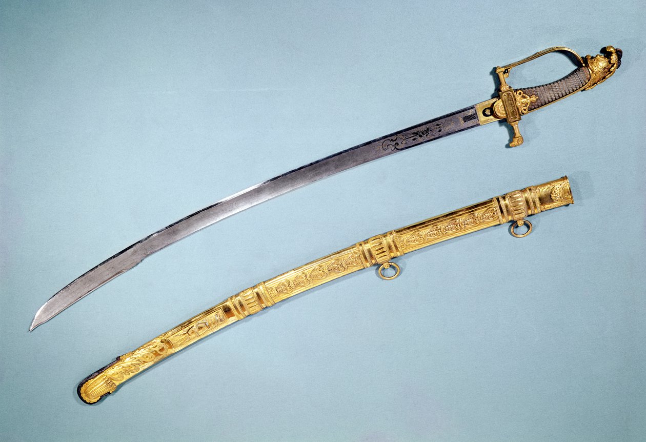 Miekka, jonka Directoire antoi Napoleon I:lle (1769-1821) (metalli) tekijältä French School