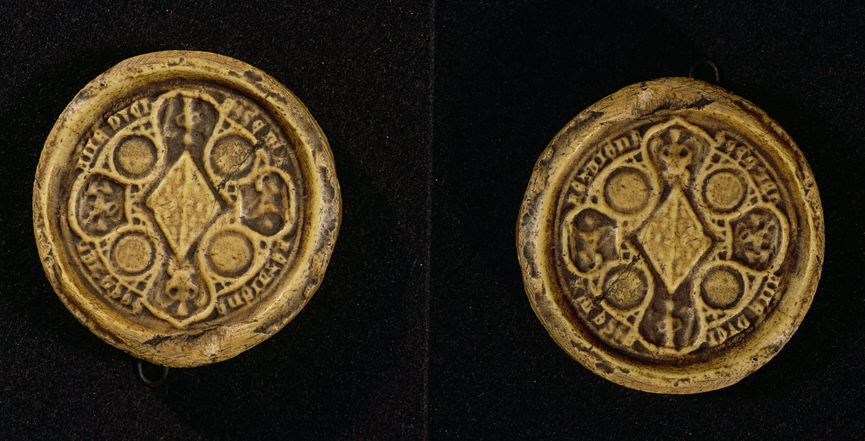 Bretagnen herttuattaren ja Goellon kreivitär Jeanne de Penthievren (1319-84) panssarinsinetti, 1369 tekijältä French School