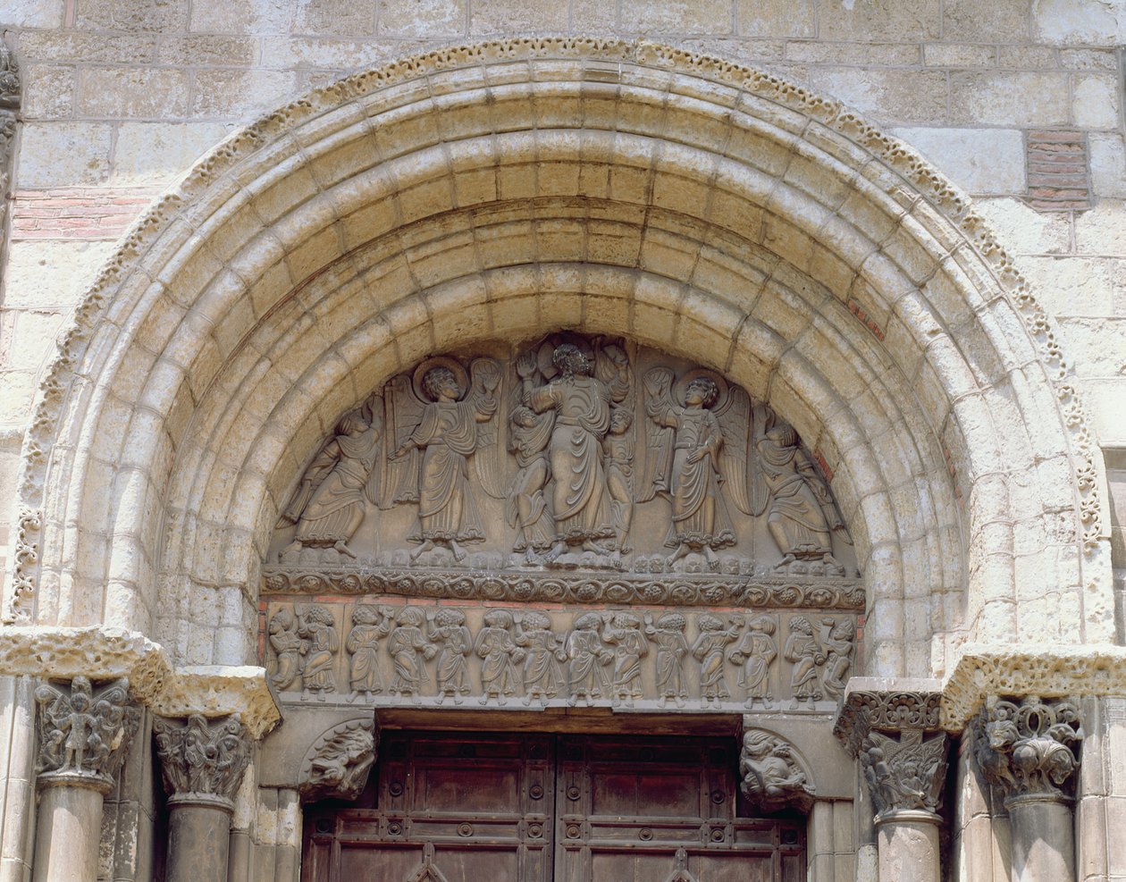 Ascension, tympanoni Porte Miegevillestä, n. 1120 tekijältä French School