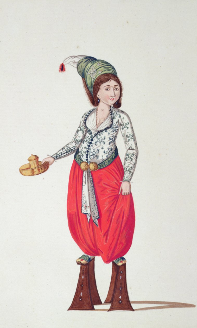 Kylpylät, ottomaanien aika, 1700-luvun kolmas neljännes (wc paperilla) tekijältä French School