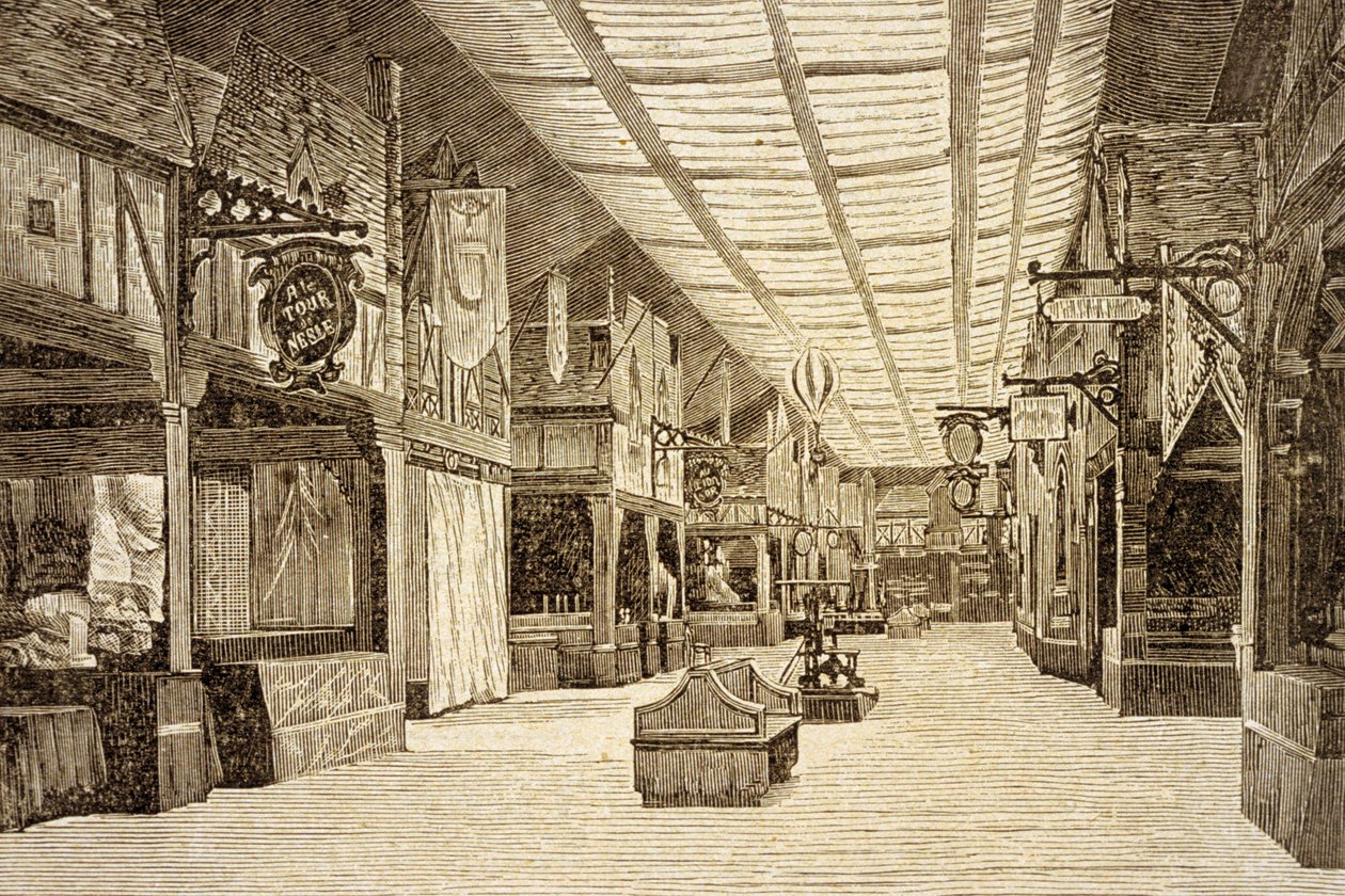 Bazar de la Charité Pariisissa ennen tulipaloa 4. toukokuuta 1897 tekijältä French School