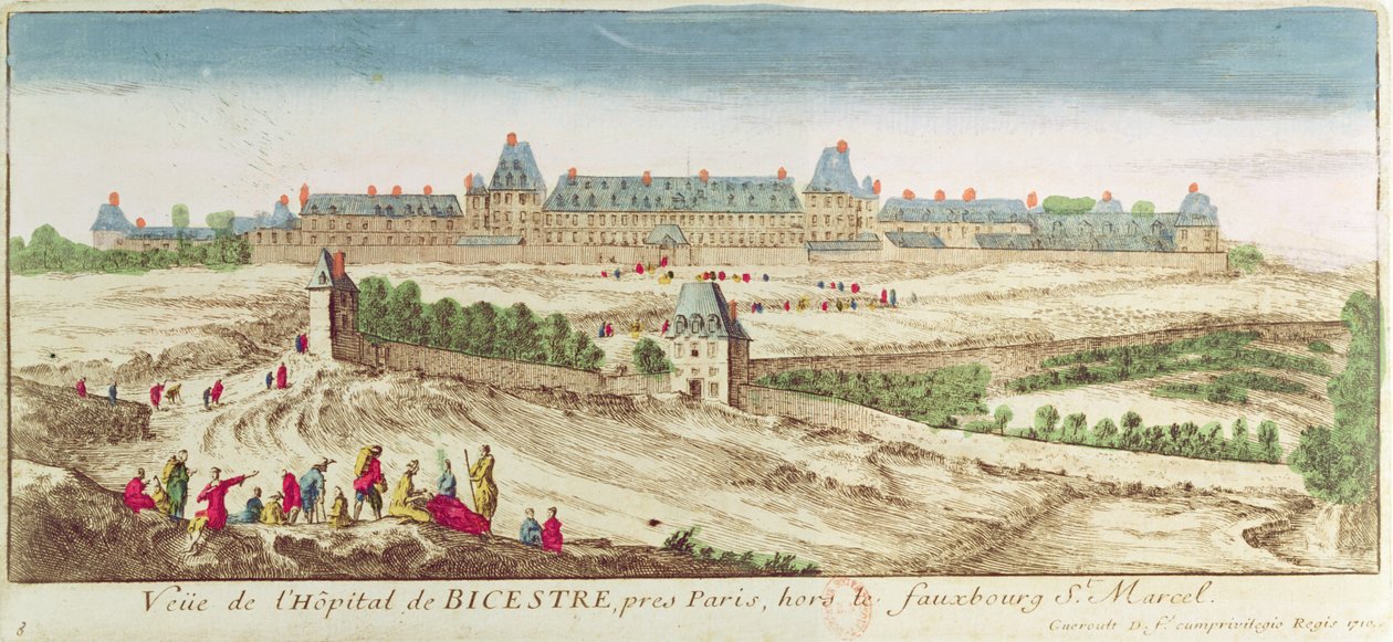 Bicetren turvapaikka Pariisissa, 1710 tekijältä French School