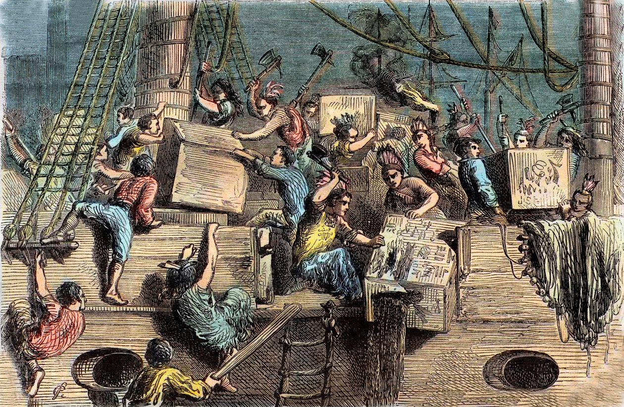 Bostonin teekutsut, 6. joulukuuta 1773. tekijältä French School