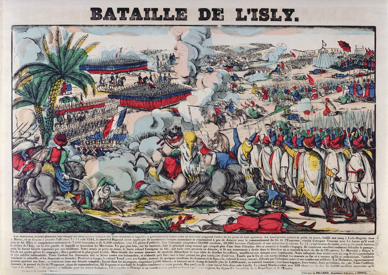 Abd-el-Kaderin seuran vangitseminen (1808-83) tai Islyn taistelu 14. elokuuta 1844, 1844-63 tekijältä French School