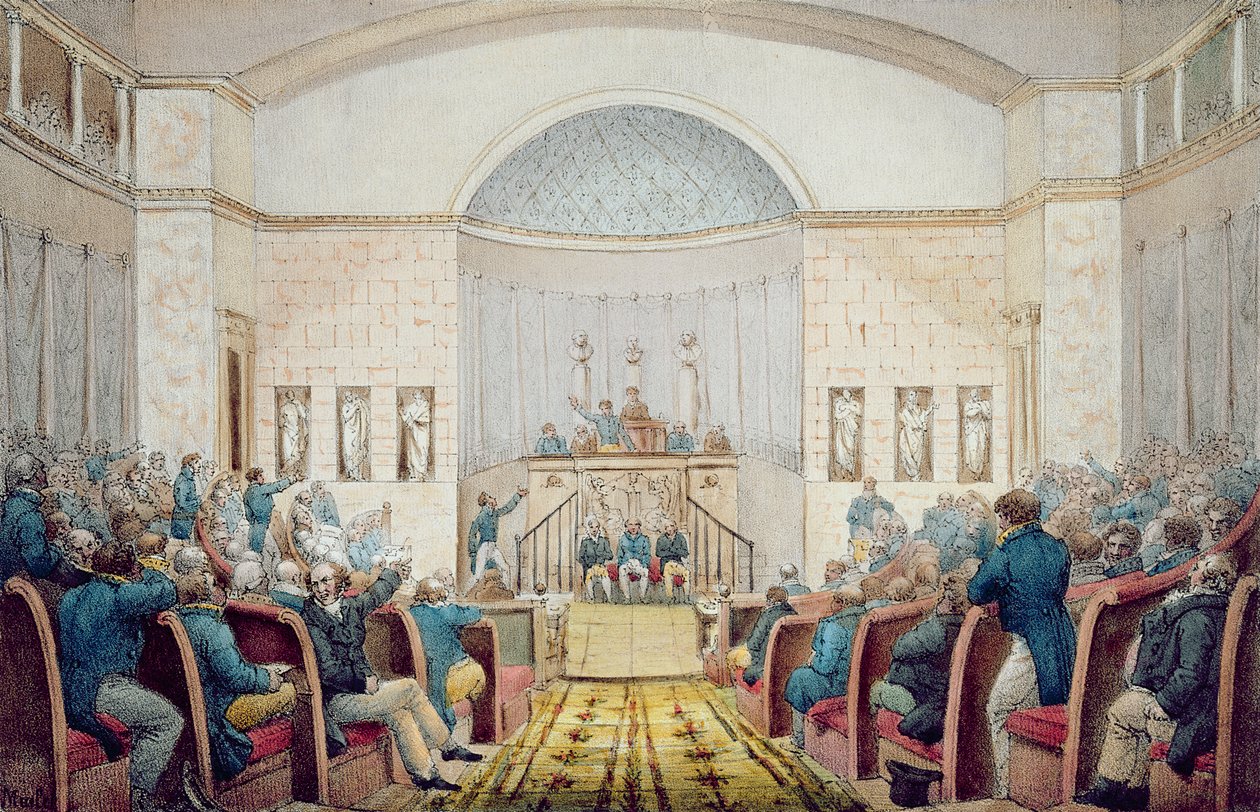Edustajainhuone, n. 1820 tekijältä French School