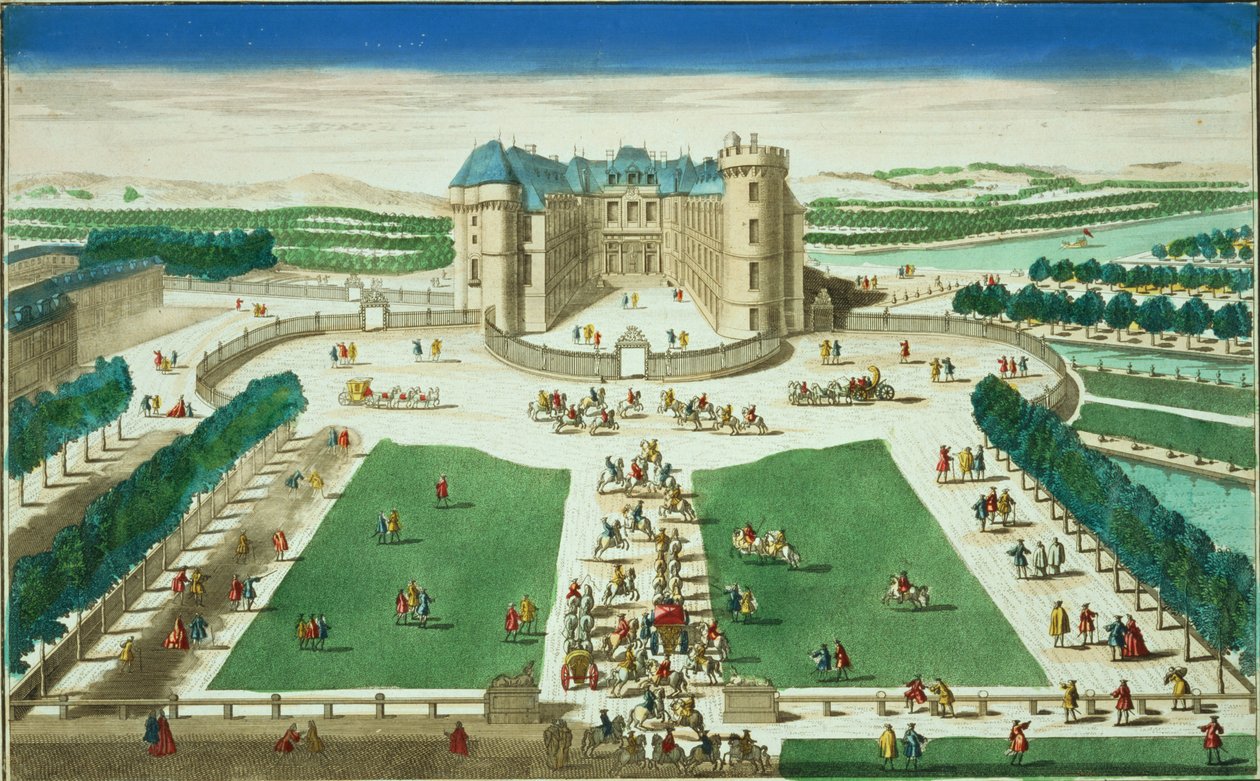 Chateau Rambouillet, kaiverrus Antoine Aveline (1691-1743) tekijältä French School