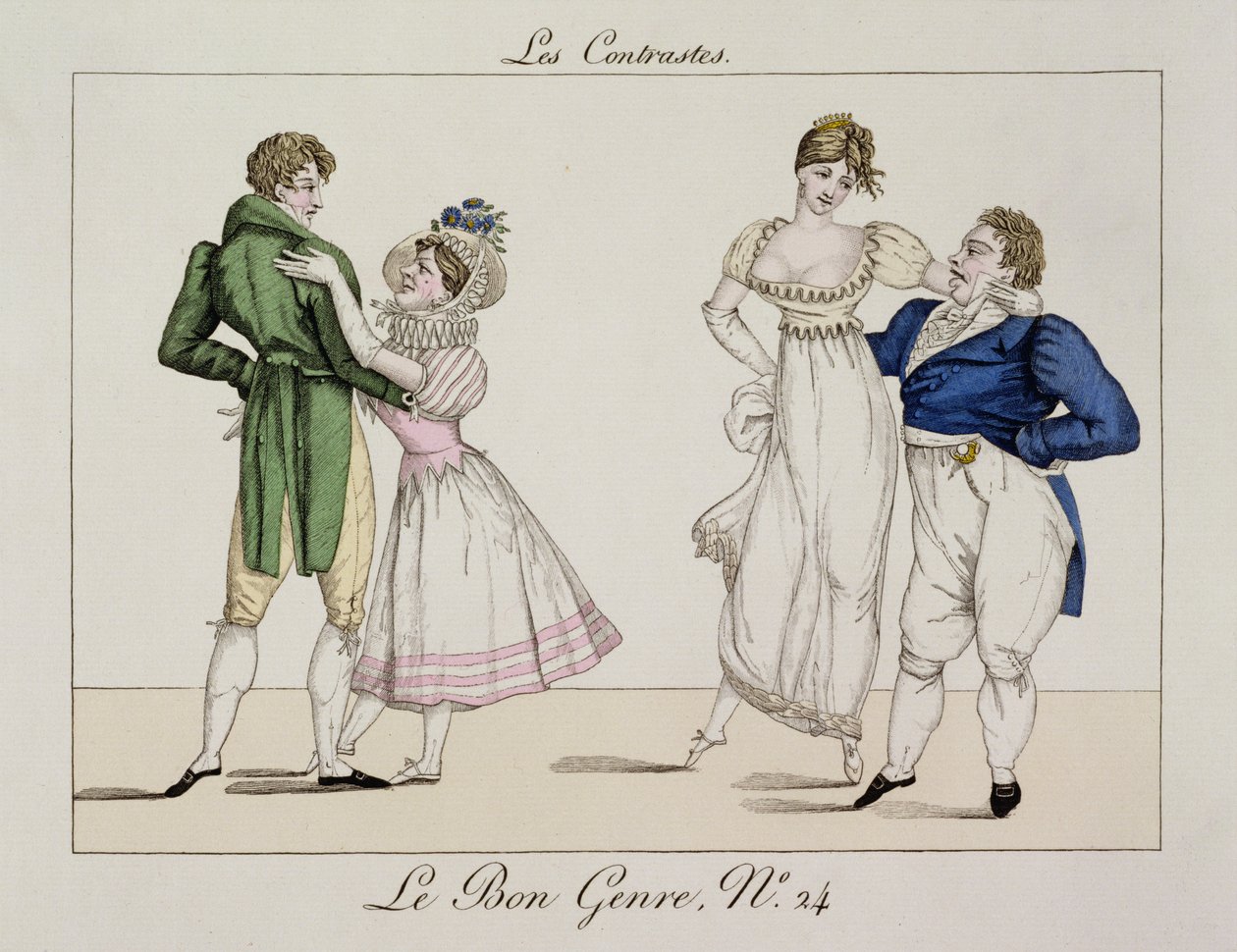 Kontrastit, levy 24, Le Bon Genre, 1811 tekijältä French School