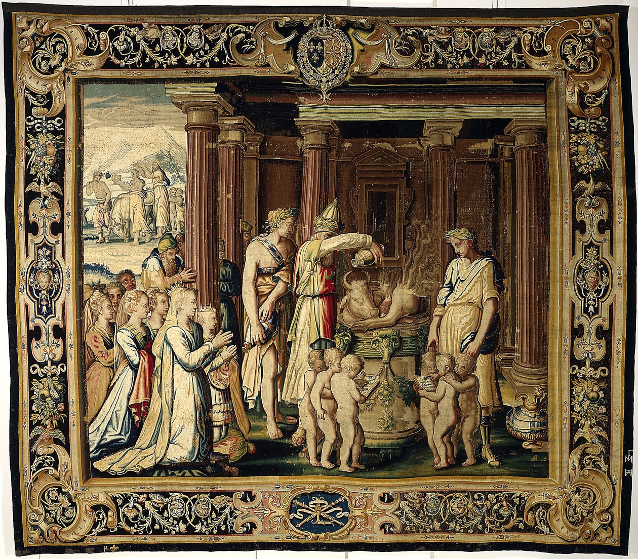 The Coronation Sacrifice, n. 1610 (villa ja silkki) tekijältä French School