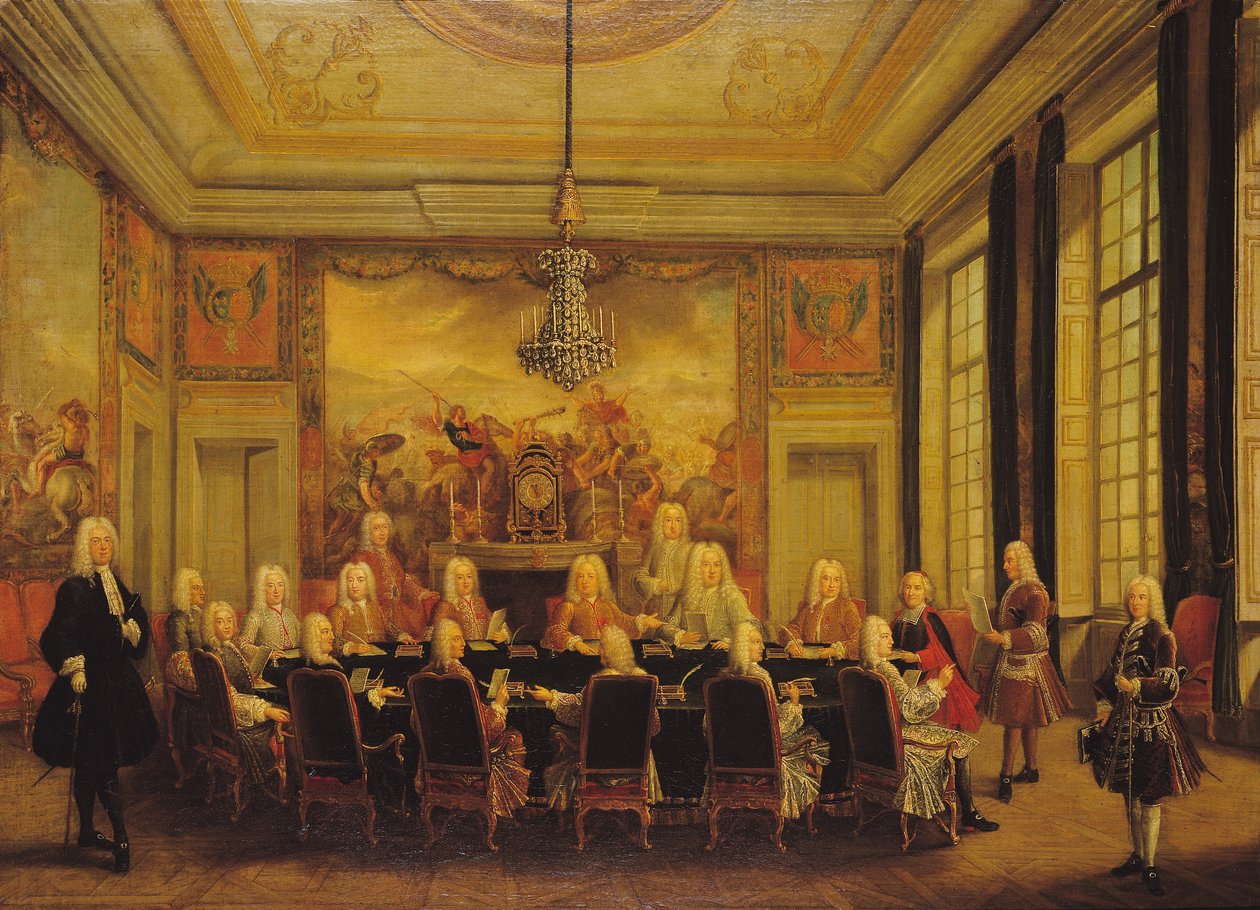 Ludvig XV:n vähemmistön hallintoneuvosto (1710-74) 16. syyskuuta 1715 tekijältä French School