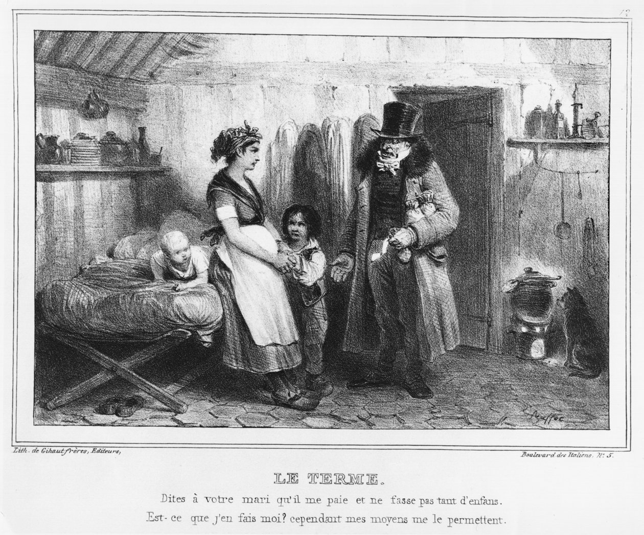 Maksupäivä, n. 1840 tekijältä French School