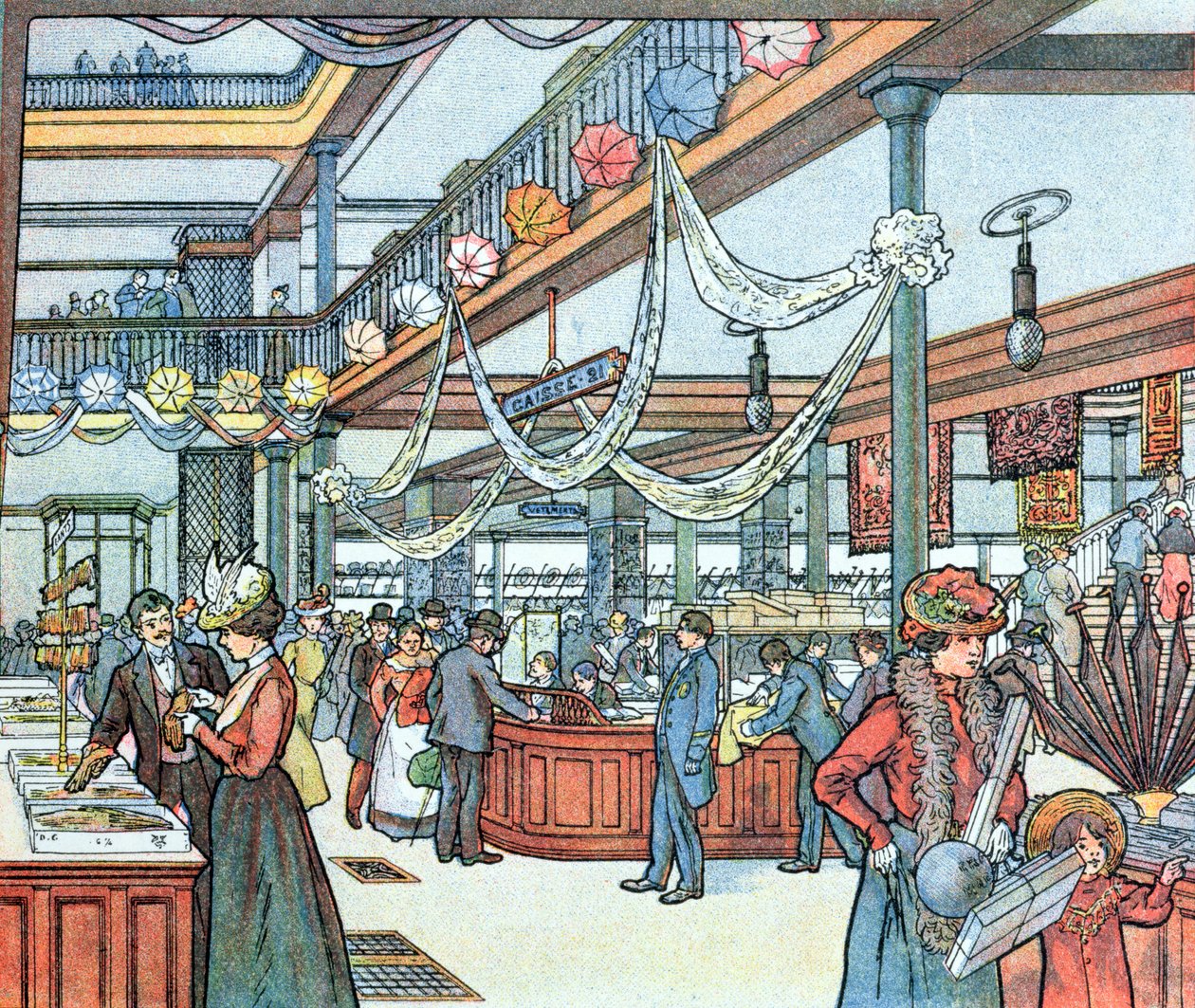 Tavaratalo, Cours Schweiterin kuva, n. 1900 tekijältä French School
