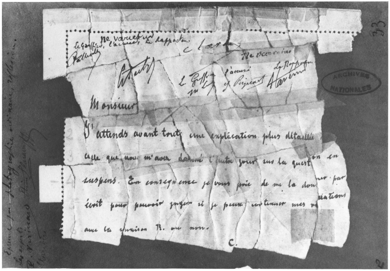 Dreyfusin tapaus, 22. joulukuuta 1894, komentaja Esterhazylle lähetetty sähke tekijältä French School