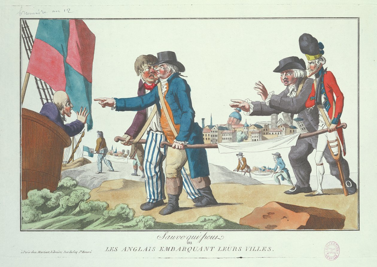 Englantilaiset nousevat kaupunkeihinsa marraskuussa 1803 tekijältä French School