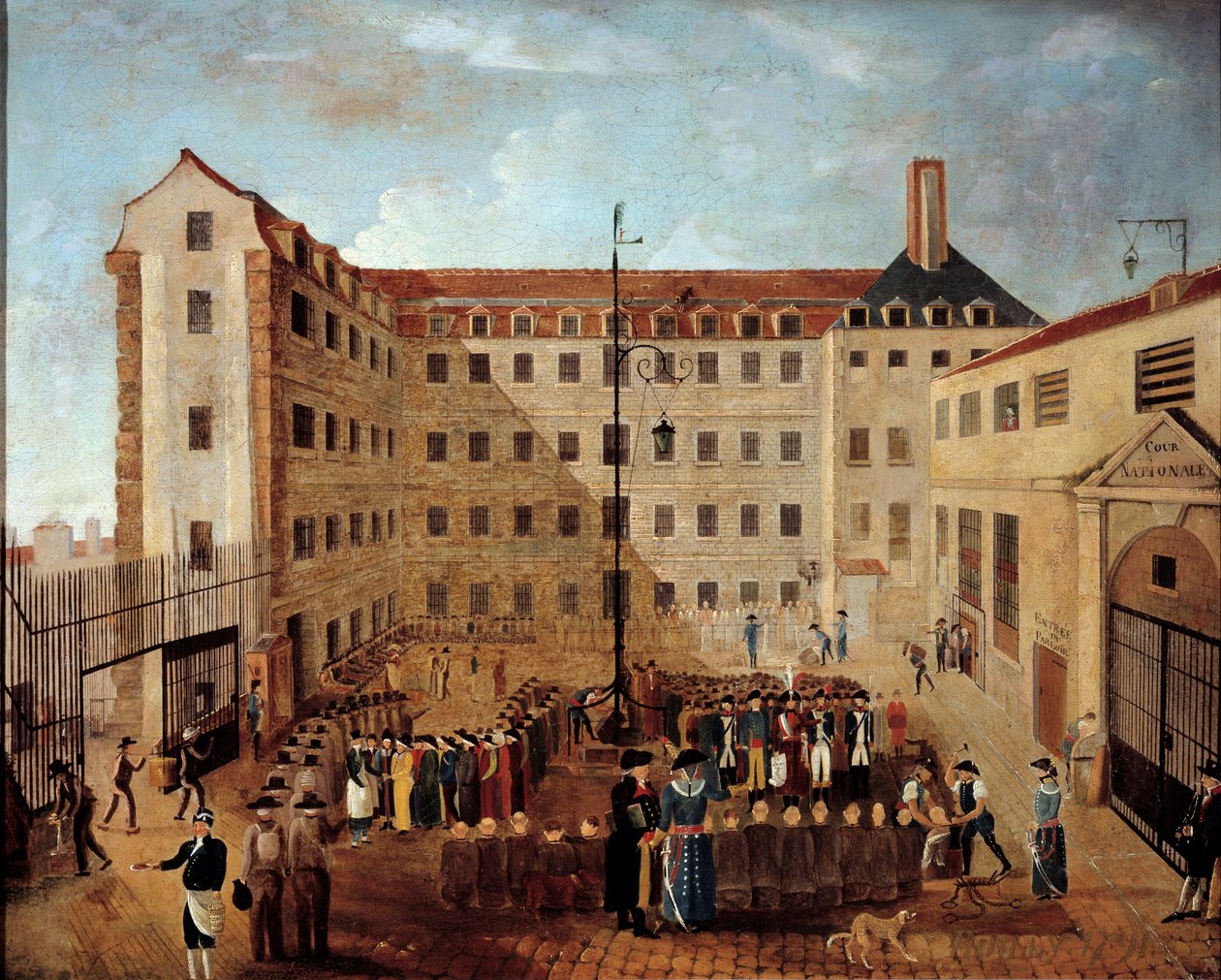 Forcattien siirtyminen ranskalaisen koulukunnan Bicetre-maalaukseen. 1791. Su. 0,48x0,35 m Pariisi, Musee de l