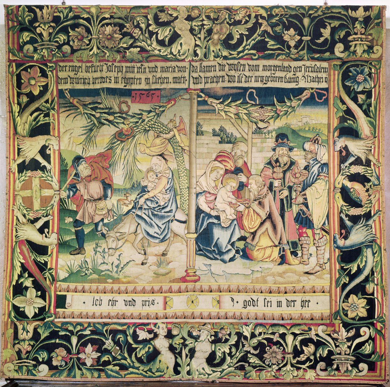 Lento Egyptiin ja tietäjien palvonta, 1565 tekijältä French School