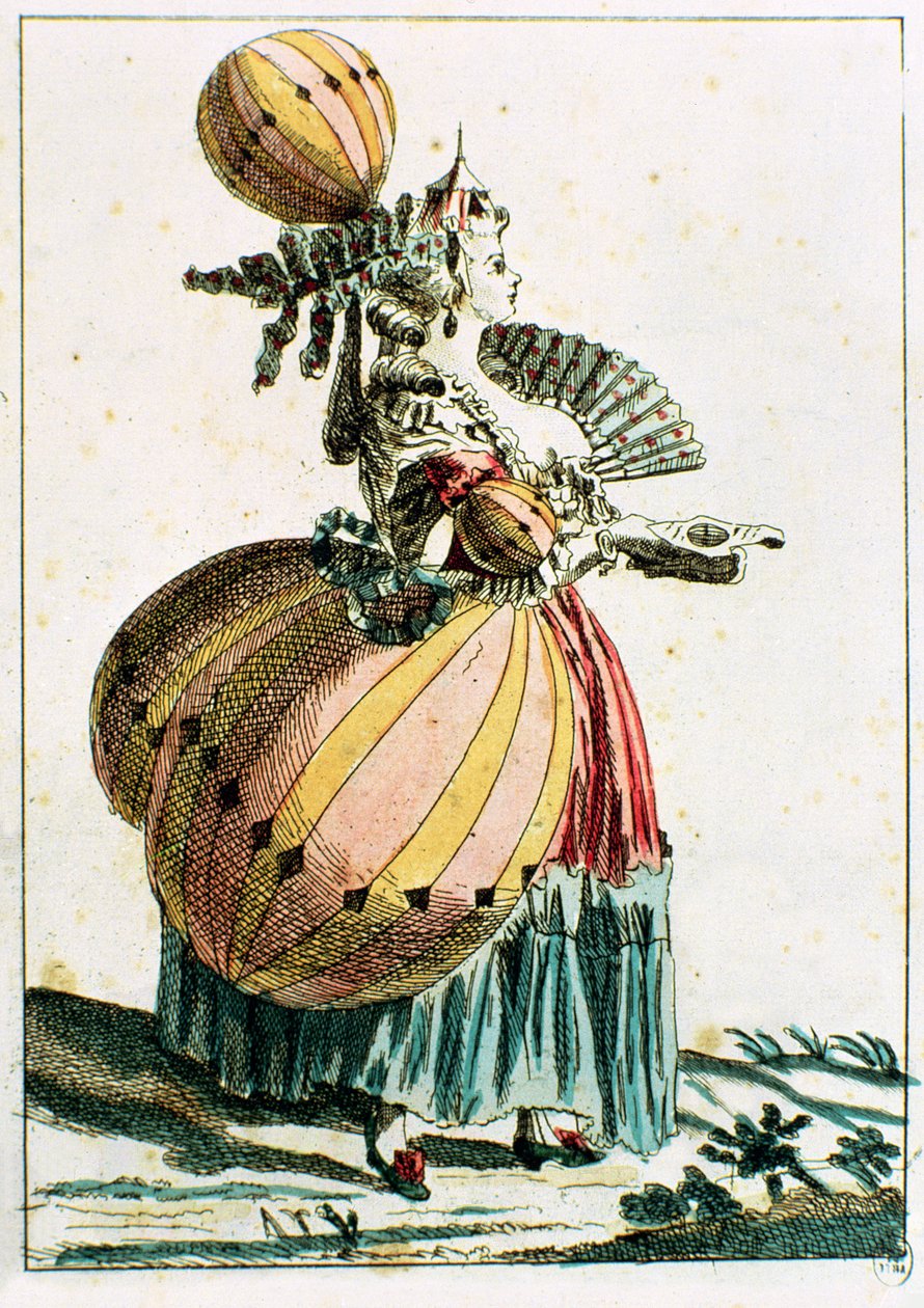The Flying Coquette, n.1784 (värikaiverrus) tekijältä French School