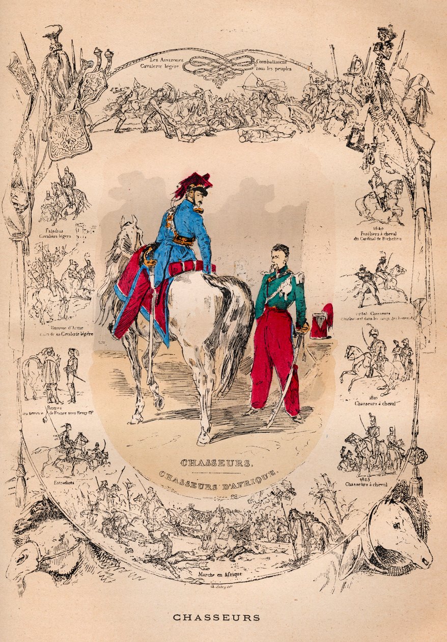 Ranskan armeija Louis Philippen hallituskaudella 1830-1848 - Chasseurs et chasseurs d