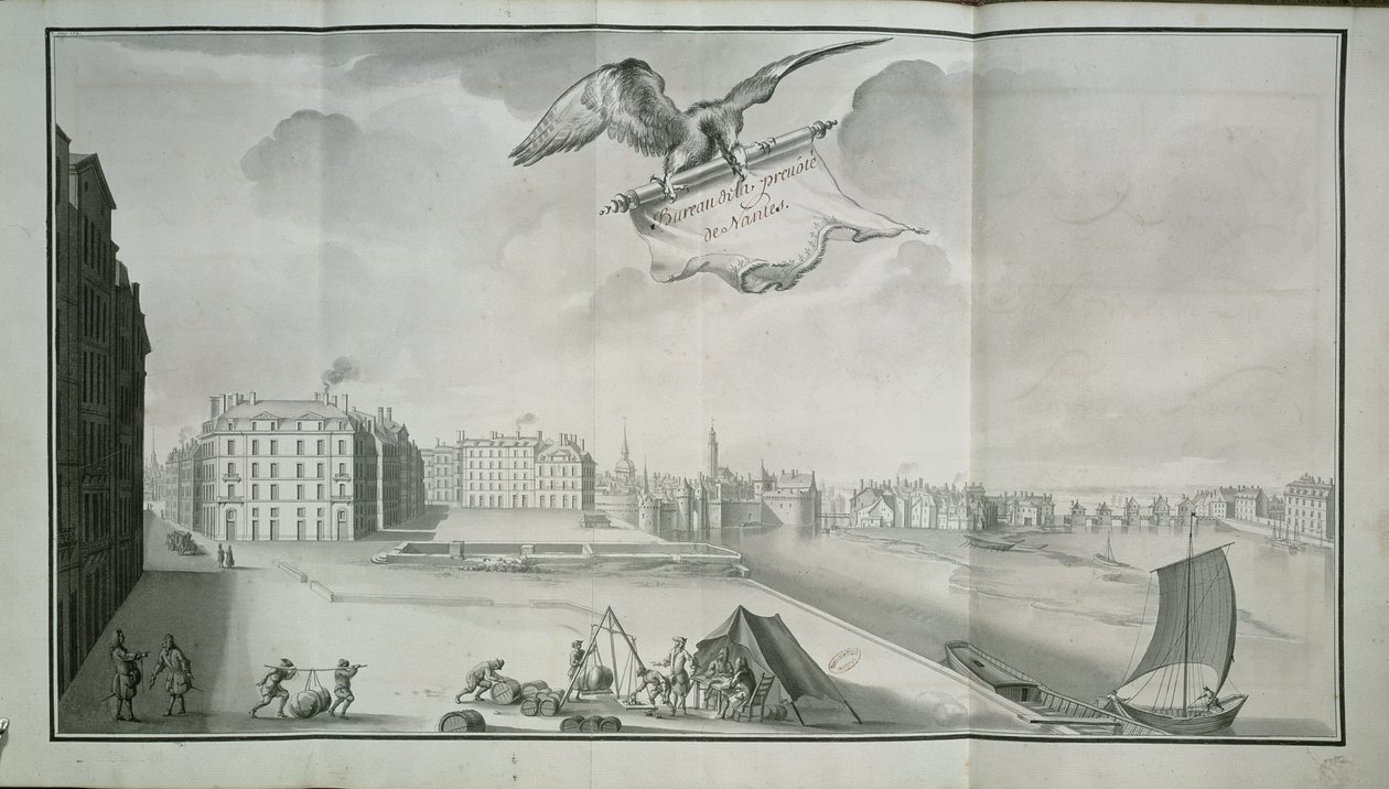 Gabelle, Nantes, vuonna 1723 tekijältä French School