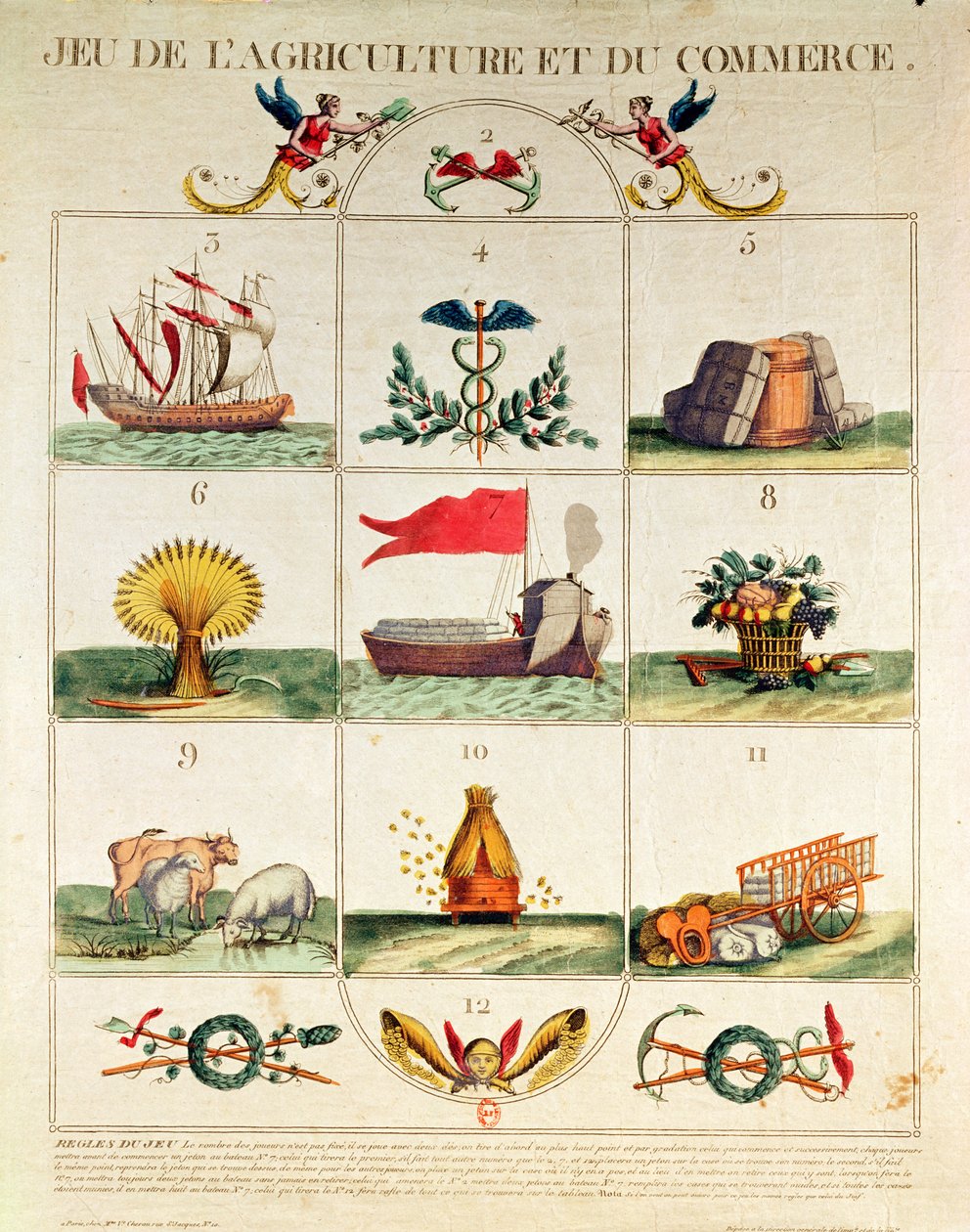 Maatalouden ja kaupan peli, 1700-luvun loppu tekijältä French School